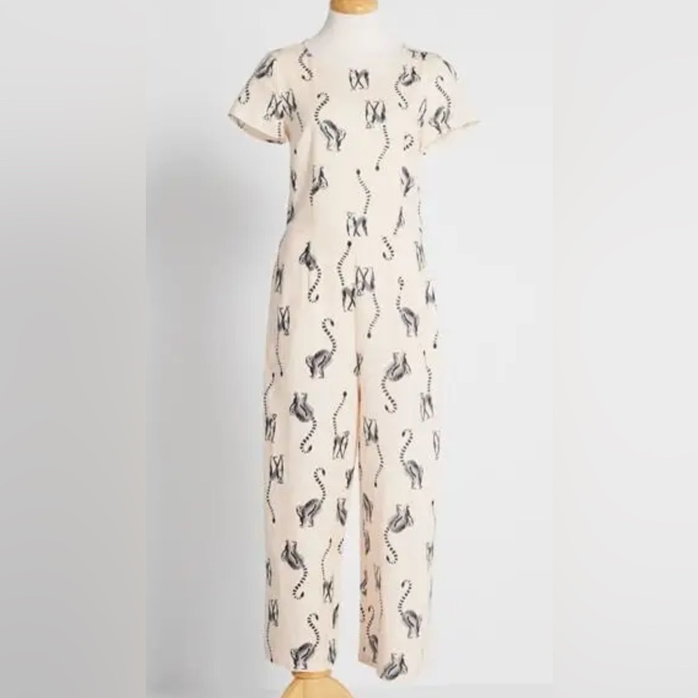 ModCloth Bold Notion Wide Leg Jumpsuit, Medium